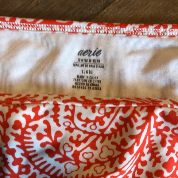 Aerie Orange and White Patterned Bikini - Picture 3 of 5